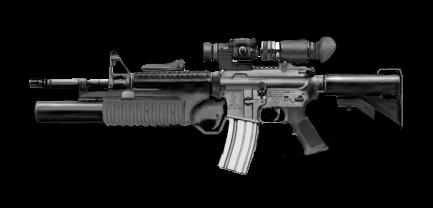 US Military M4 with grenade launcher